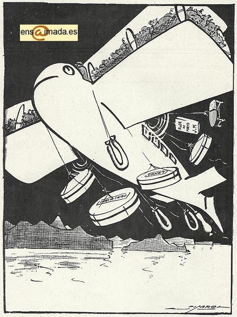 caricatura 1920 ensaimada de mallorca